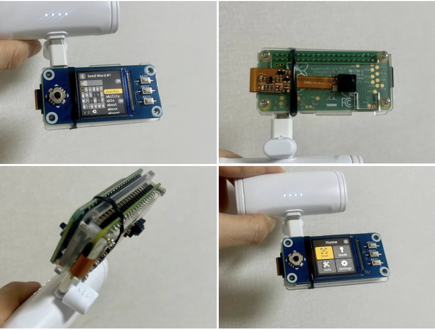SeedSigner DIY bitcoin wallet with camera and QR code